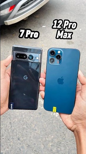 Google Pixel 7 Pro Vs iPhone 12 Pro Max || Camera Zoom Test! #shorts