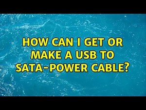 How can I get or make a USB to SATA-power cable?