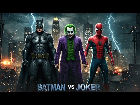 Batman vs Joker Who Will Win Gotham Epic Comic Style Battle ft Spider Man