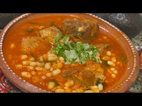 🔴RECETA de COSTILLAS de PUERCO 🐖 con ALUBIAS o 🫘BLANCO🤤