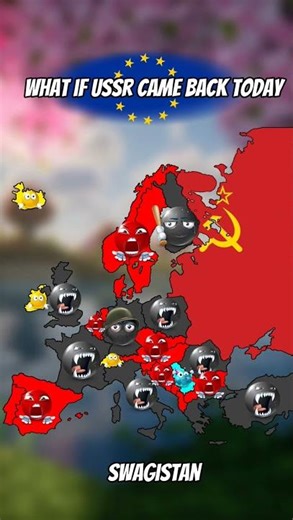what if soviet union cam back today? #map #europeanculture #history #nato #mapping #russia