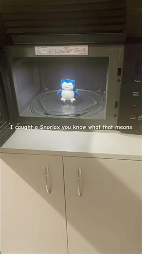Microwave ￼#pokémon #snorlax #funny
