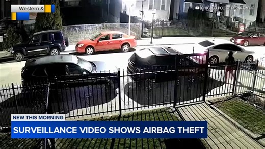 Chicago police release video showing airbag theft on West Side