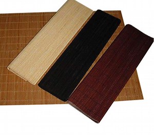 [Hot Item] Natural Bamboo Table Mats Restaurant Mat Dining Place Mats Rolling