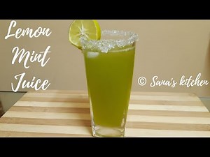 Lemon Mint Juice Recipe / Mint Lemon Juice / Sana's kitchen