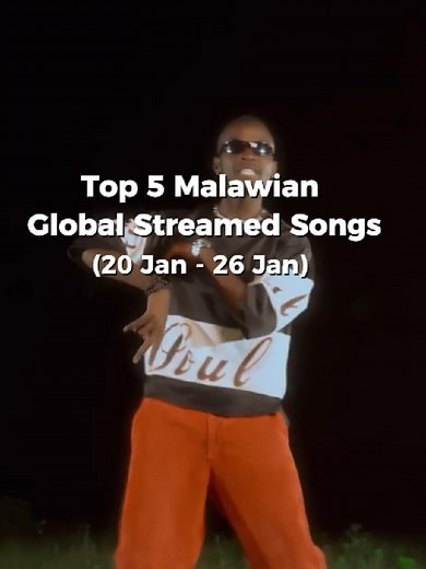 Top 5 Most Streamed Songs from Malawi - January 2023