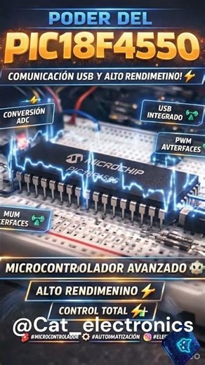 #shortvideo #shorts #short PIC18F4550: el cerebro con USB 🧠 🔌💾♆⚡ #shortseducativos #steam #fyp