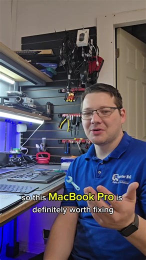 This MacBook Pro has a keyboard issue. Thankfully on this model we can replace just the keyboard instead of the entire surrounding assembly. That makes this an easy yes and well worth fixing. Sometimes you get lucky with the design. #MacBookRepair #RepairVsReplace #HonestService #SupportLocal