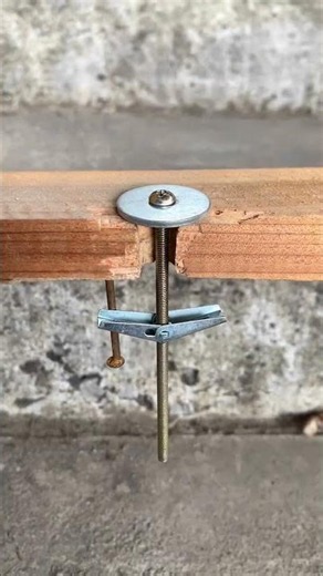 Easy Toggle Bolt Installation Strong Secure Wall Fix #tools #hardware #shortsfeed