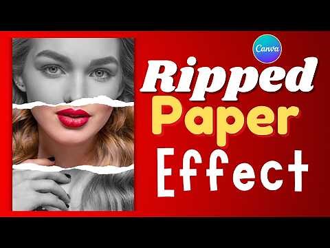 How To Make Ripped Paper Effect In Canva