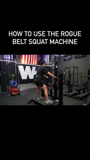 How to use the Rogue Belt Squat machine. It’s important to know how to use the equipment properly. We want our members to get the most out of this space! Comment a piece of equipment you’d like to see demonstrated or anything else you might want to know about the gym. | WorkHarder Gym