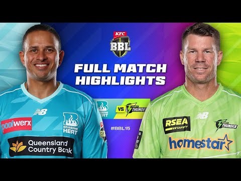 Brisbane Heat v Sydney Thunder Match Highlights | #BBL15
