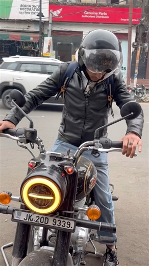 Minus Headlight Install Bullet 350 || #shortvideo #trending #modificition