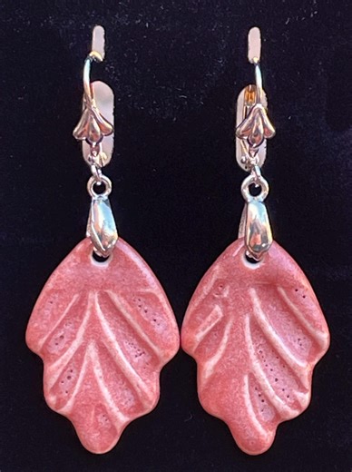 Blush Flora Drops - Porcelain Earrings - Etsy