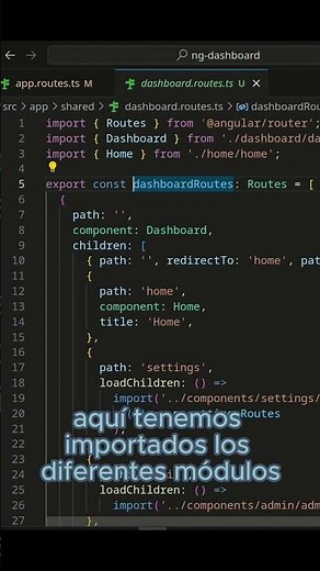 La mejor práctica en Angular: rutas separadas por módulo #angular #angularmaterial #dashboard