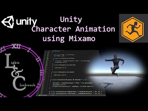 Unity MIxamo Character Animations (idle, walk, jump) - and how to add jump physics