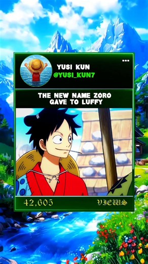 New name of luffy😂#luffy#zoro#onepiece