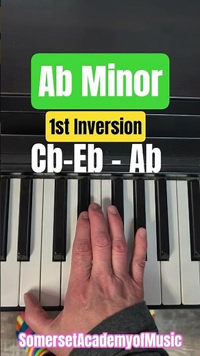 A Flat Minor Chord Piano Inversions #pianotutorial #minorchords
