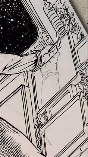 4.3K views · 388 reactions | Using masking fluid to create computer graphics. A simple technique that works well. Part 1 | Kyle Gigstead | Facebook