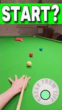 Snooker Practice Break Start To Finish? 🏁 GoPro Headcam POV