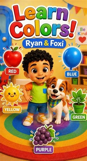 Ryan & Foxi Learn Colors! 🌈