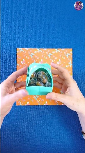 How to Make a Mini Origami Basket for Candy Gifts
