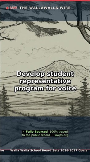 Walla Walla School Board Sets 2026-2027 Goals #Shorts