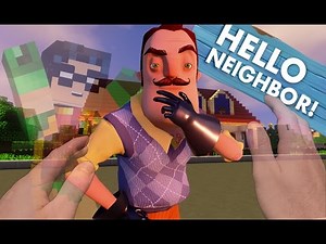 Minecraft Realistic: Hello Neighbor - Turning INVISIBLE