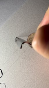 17K views · 1.1K reactions | Did you spot the ink splatter?  Q for Questions… . #penmanship #calligraphy #learncalligraphy #lettering #relaxing | CS Calligraphy Studio | Facebook