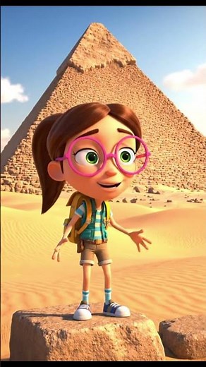 Cartoon Ellie Explores Egypt’s Oldest Pyramid! 🏺✨ | Step Pyramid of Saqqara