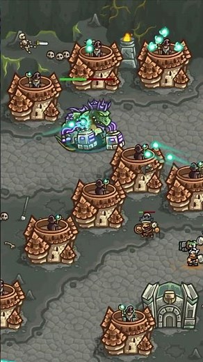Best way to destroy Saurian king - #applearcade #kingdomrush #towerdefense #toweroffantasy