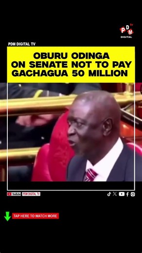 OBURU ODINGA On SENATE NOT TO PAY GACHAGUA 50 MILLION #kenyanews #oburuodinga #gachagua