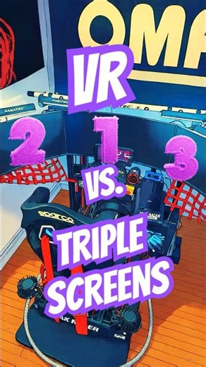 VR vs. Triples: The Ultimate Sim Racing Rivalry! 🖥️🏁🏎️💨 #Shorts #AnimeRacing #SimRacing