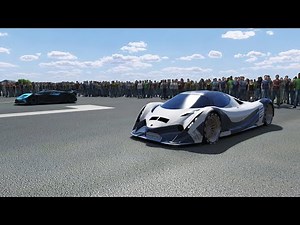 Devel Sixteen vs Bugatti Bolide at Drag Strip Rio