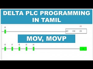 13 Delta PLC Programming in Tamil | MOV MOVP - Data Move Instruction