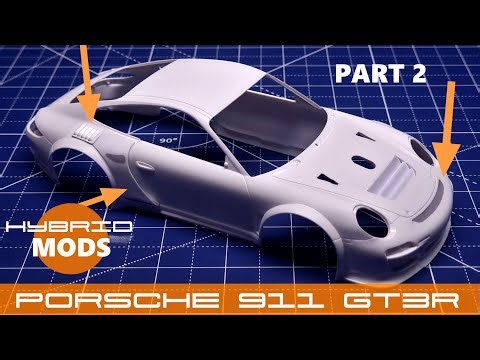 Building Porsche 911 GT3R Hybrid replica model 🏁How to make custom mods PART 2🚀 Fujimi 123905