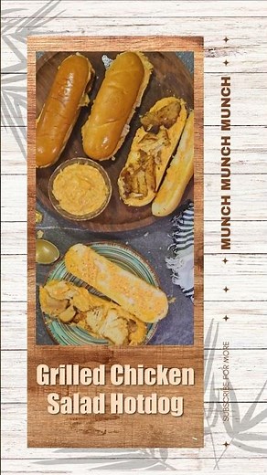 Grilled Chicken Salad Hotdog Recipe | Quick & Healthy Homemade Street Food.