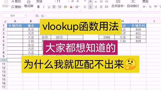 大家都想知道的vlookup函数为什么我就匹配不出来 vlookup函数用法及注意事项