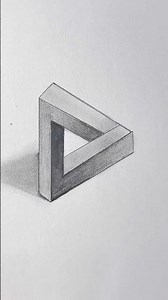 Impossible Triangle Drawing ✏️ Mind Blowing 3D Illusion Art #shortsviral #drawingforbeginners