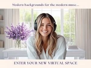 Elegant Home Office Zoom Background: Tranquil Spring Lilac Garden View Virtual Backdrop (instant Download) - Etsy