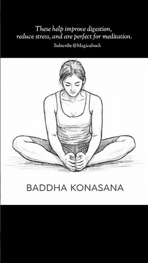 Sitting Yoga Poses || improve digestion, reduce stress, perfect for meditation || Magical Rock