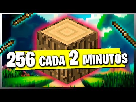Como hacer una granja de Madera AUTOMATICA en Minecraft Bedrock 1.21