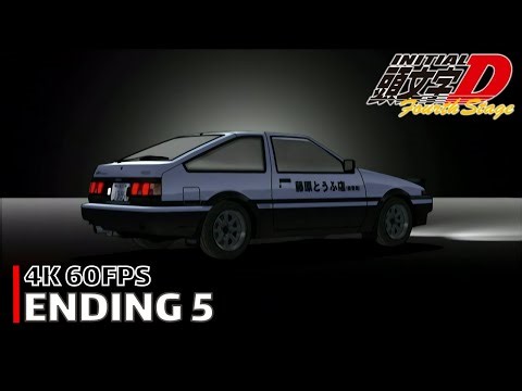 Initial D - Ending 5 [4K 60FPS | CC]