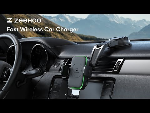 ZEEHOO Dual Coils Wireless Car Charger | DuoXX Series X3 with suction cup v3