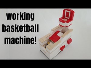 LEGO Easy Basketball Machine - full tutorial - basketball arcade game