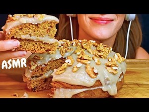 ASMR SATISFYING Carrot Cake Mukbang (No Talking|Eating Sounds)