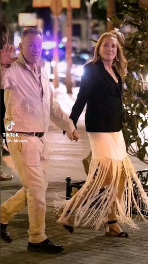 Bruce Springsteen & wife Patti Scialfa #rockstar #couple#celebrity#music #concert#shorts