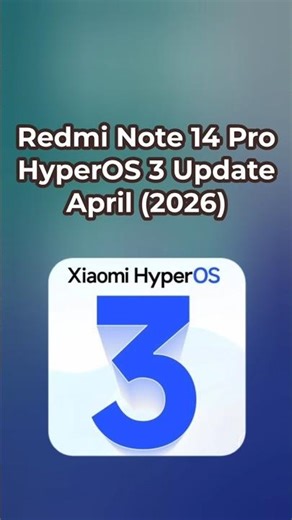 Redmi Note 14 Pro HyperOS 3 Global Update! 🔥