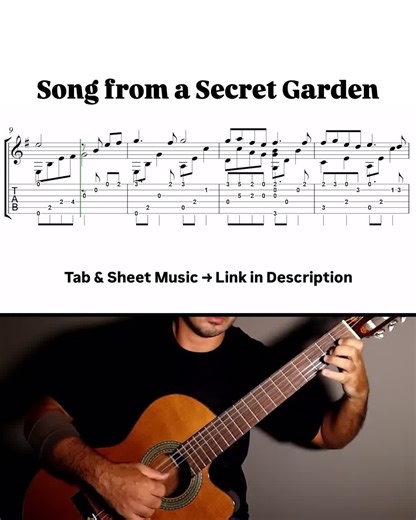 Song from a Secret Garden Arranged by Mohammad Lameei 🎥 Full tutorial Sheet & Tab on YouTube 📄 All my tabs & sheets: mymusicfive.com/mohammadlameei 🎵 Stream my music on Spotify, Apple Music & YouTube Music 🔎 Search: Mohammad Lameei #classicalguitar #fingerstyleguitar #guitartutorial #guitarcover #songfromasecretgarden