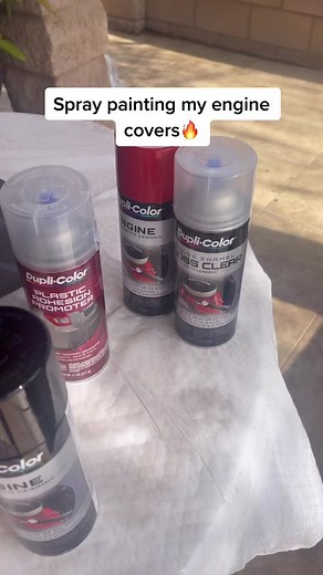 DIY Spray Painting Engine Covers Tutorial